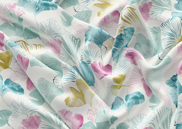 Palm Beach Faux Silk, Tropicana - Twist&Fit Roman Blind - Image 4
